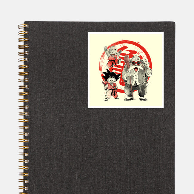 Kame School Sumi-e-None-Glossy-Sticker-DrMonekers