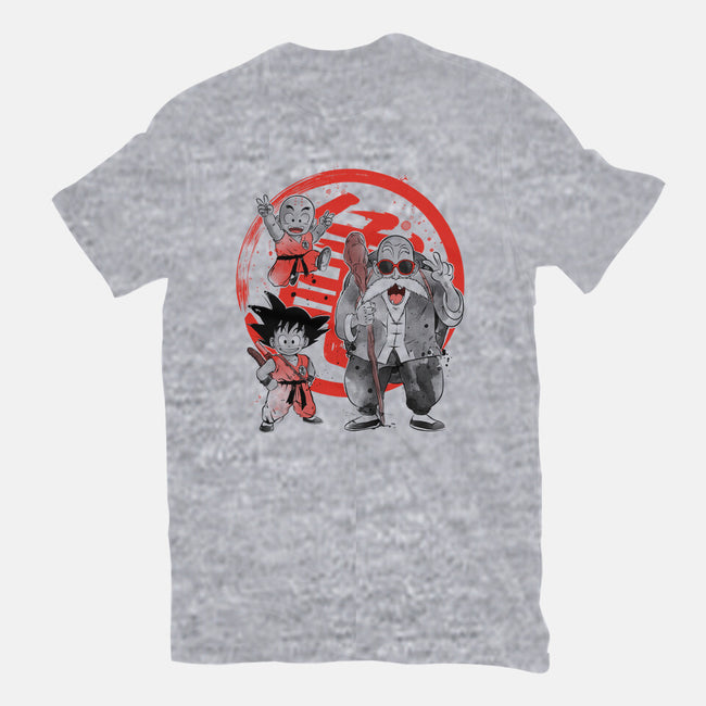 Kame School Sumi-e-Unisex-Basic-Tee-DrMonekers