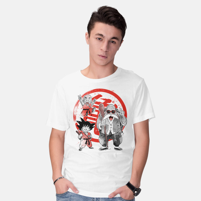 Kame School Sumi-e-Mens-Basic-Tee-DrMonekers