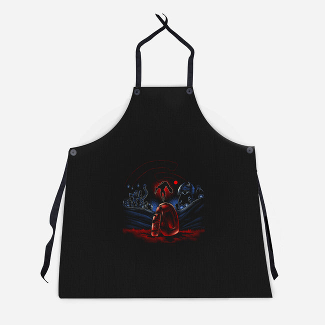 Risk It For The Rain-Unisex-Kitchen-Apron-naomori
