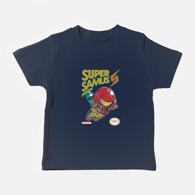 Super Samus Hunter-Baby-Basic-Tee-Arinesart