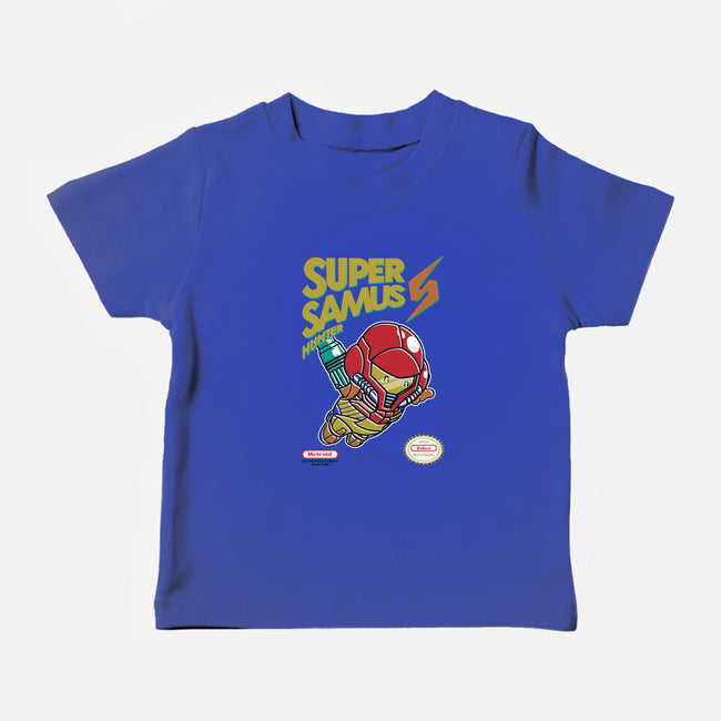 Super Samus Hunter-Baby-Basic-Tee-Arinesart