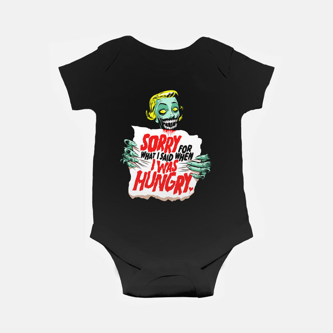 Sorry Zombie-Baby-Basic-Onesie-butcherbilly
