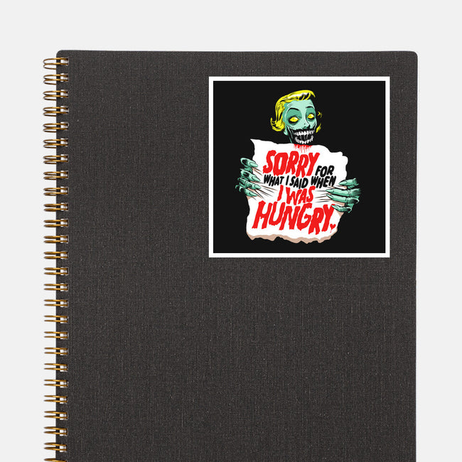 Sorry Zombie-None-Glossy-Sticker-butcherbilly