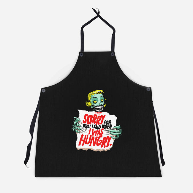 Sorry Zombie-Unisex-Kitchen-Apron-butcherbilly
