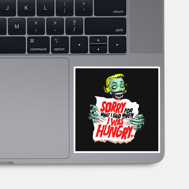 Sorry Zombie-None-Glossy-Sticker-butcherbilly