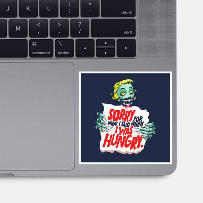 Sorry Zombie-None-Glossy-Sticker-butcherbilly