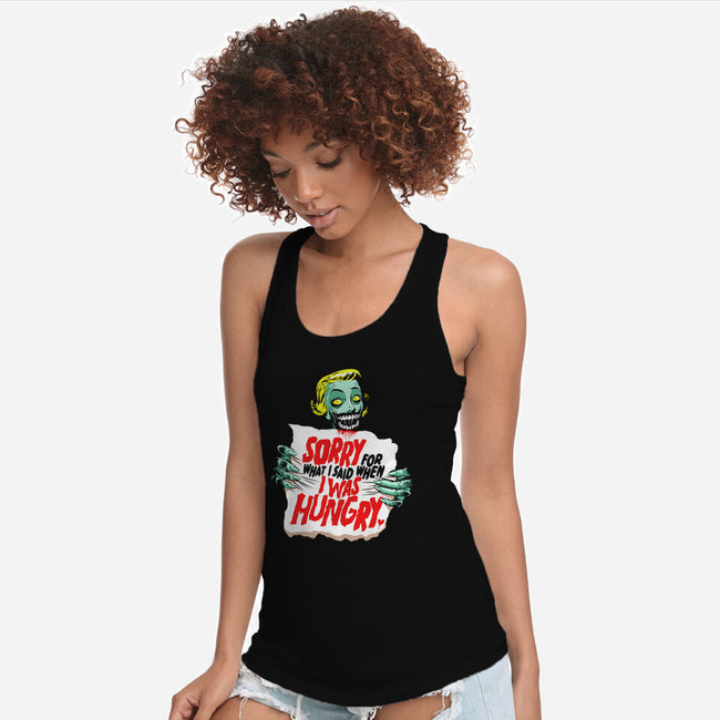 Sorry Zombie-Womens-Racerback-Tank-butcherbilly