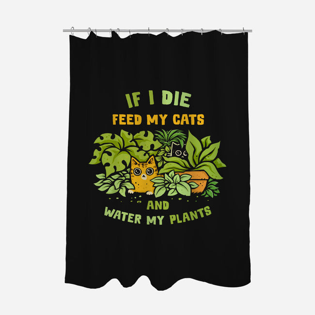 Feed My Cats And Water My Plants-None-Polyester-Shower Curtain-kg07