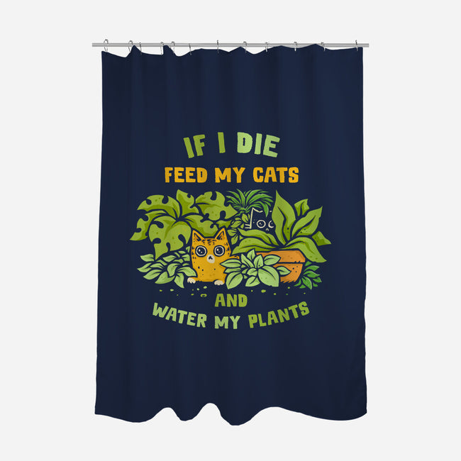 Feed My Cats And Water My Plants-None-Polyester-Shower Curtain-kg07