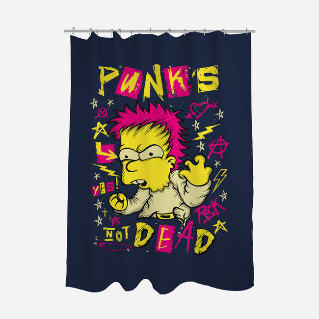 Not Dead-None-Polyester-Shower Curtain-SuperEdu