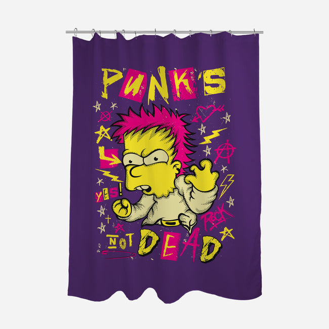 Not Dead-None-Polyester-Shower Curtain-SuperEdu