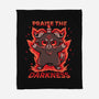 Praise The Darkness-None-Fleece-Blanket-TechraNova