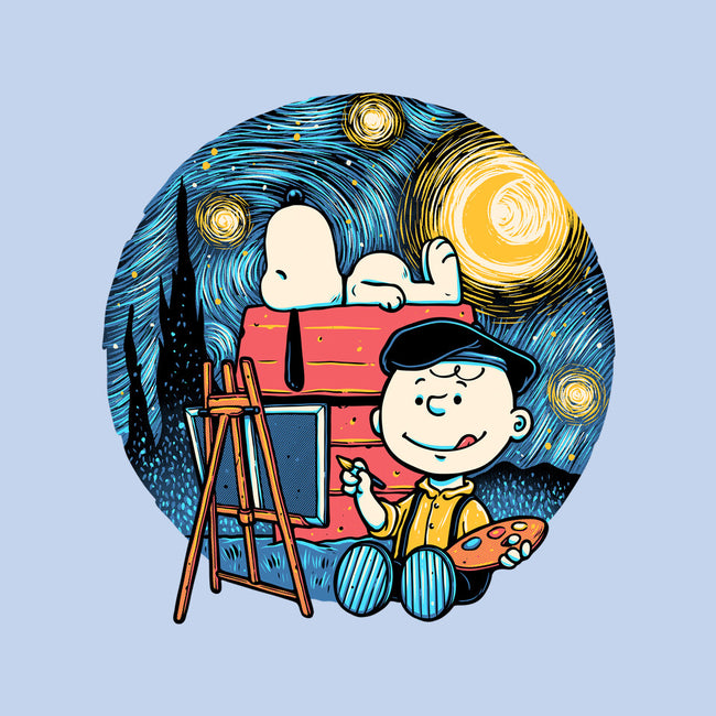 Painting The Night-Mens-Basic-Tee-glitchygorilla