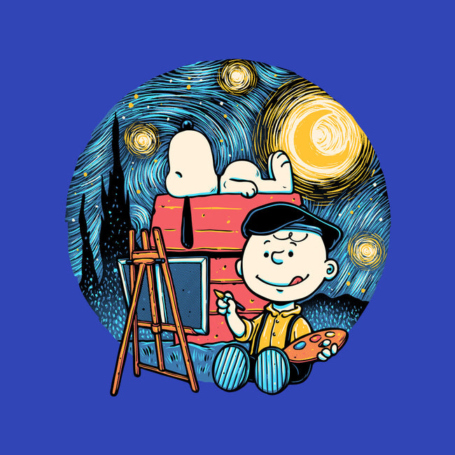 Painting The Night-Mens-Basic-Tee-glitchygorilla