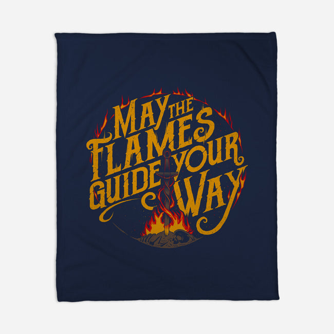 May The Flames-None-Fleece-Blanket-yumie
