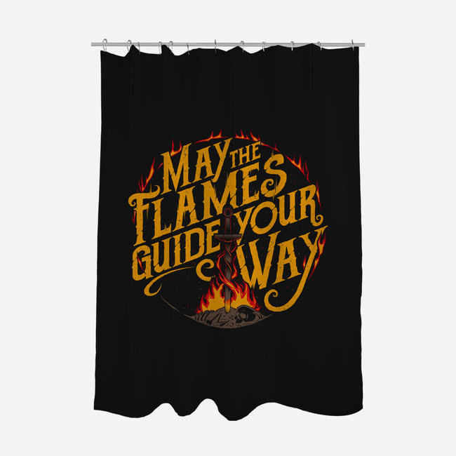 May The Flames-None-Polyester-Shower Curtain-yumie