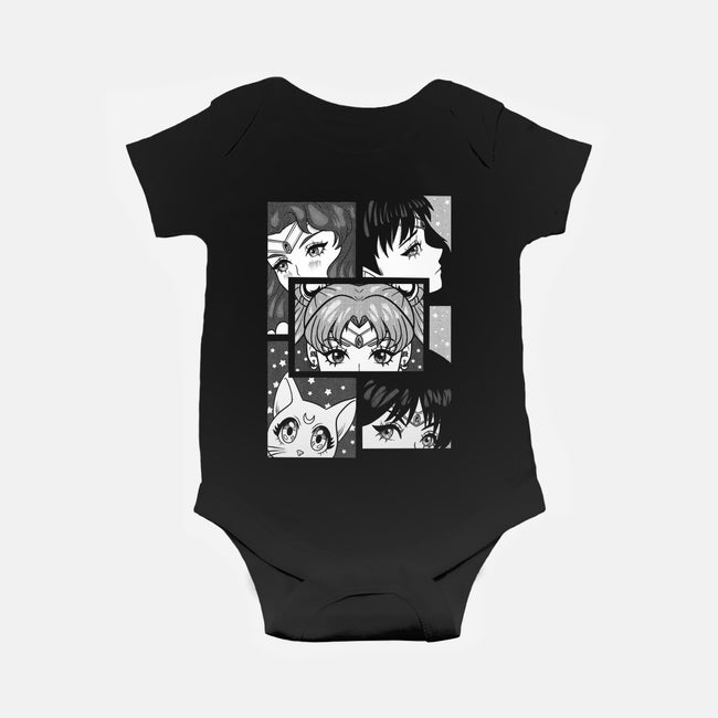 Moon And Planets-Baby-Basic-Onesie-yumie