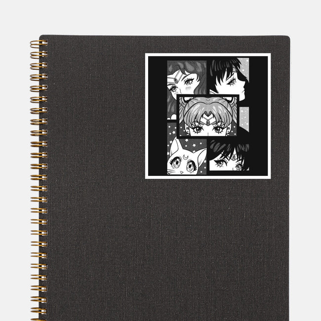 Moon And Planets-None-Glossy-Sticker-yumie