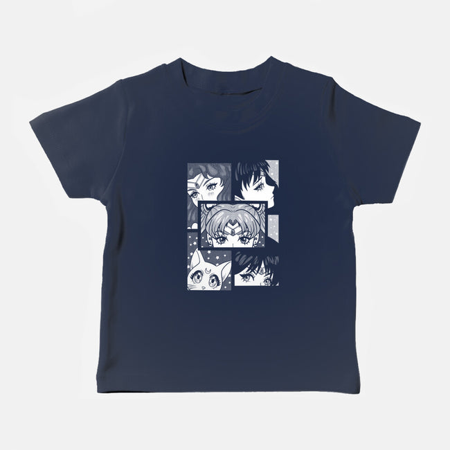Moon And Planets-Baby-Basic-Tee-yumie