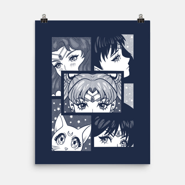 Moon And Planets-None-Matte-Poster-yumie