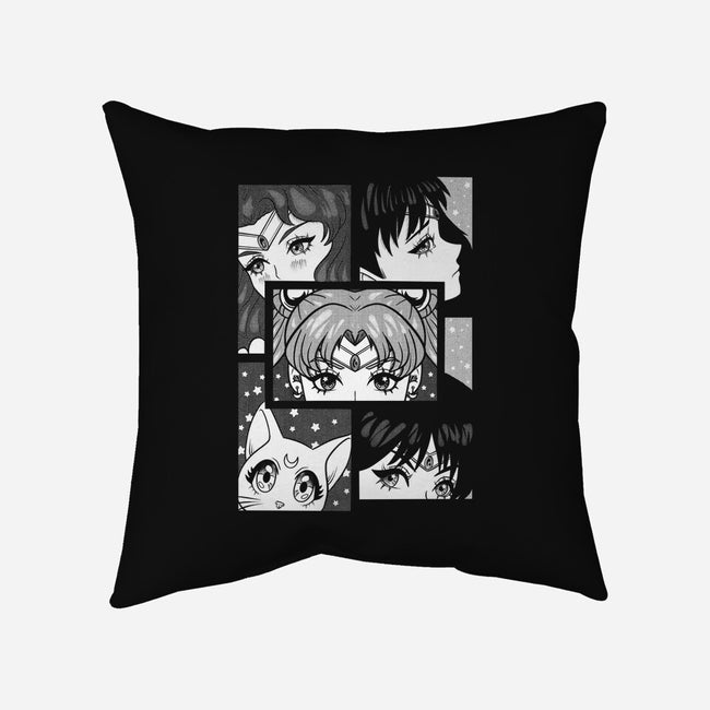 Moon And Planets-None-Removable Cover w Insert-Throw Pillow-yumie