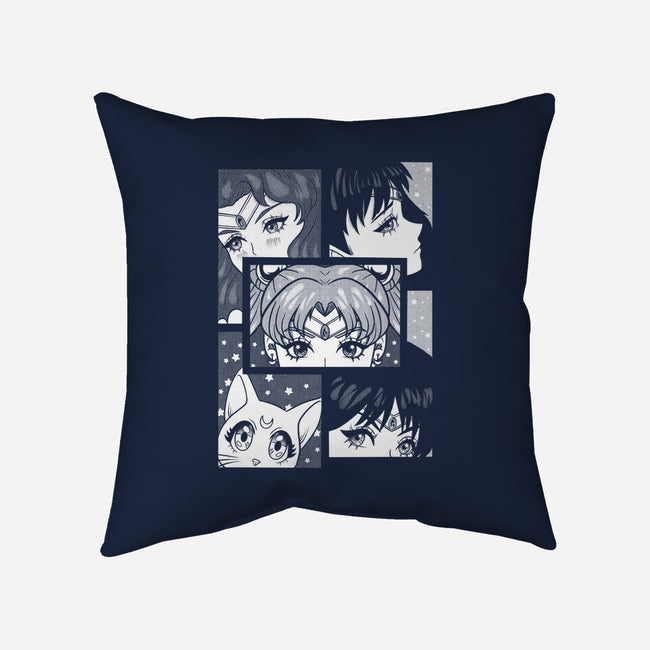 Moon And Planets-None-Removable Cover w Insert-Throw Pillow-yumie