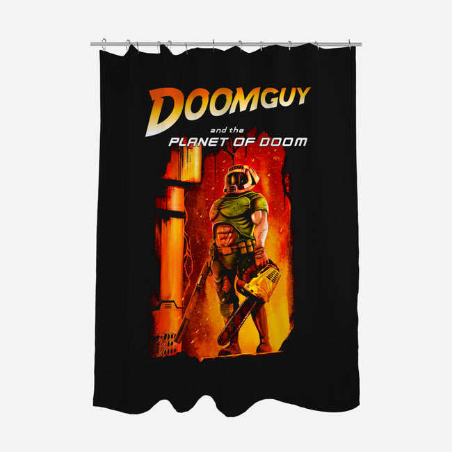 Planet Of Hell-None-Polyester-Shower Curtain-demonigote