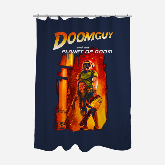 Planet Of Hell-None-Polyester-Shower Curtain-demonigote