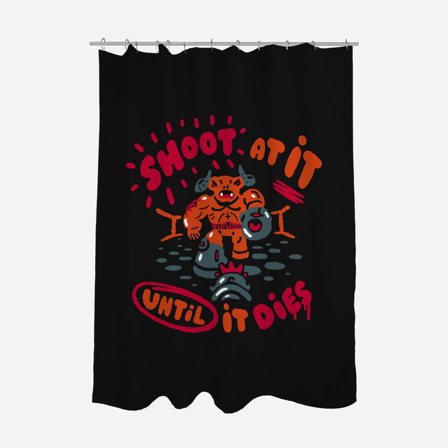 Shoot At It Protip-None-Polyester-Shower Curtain-demonigote