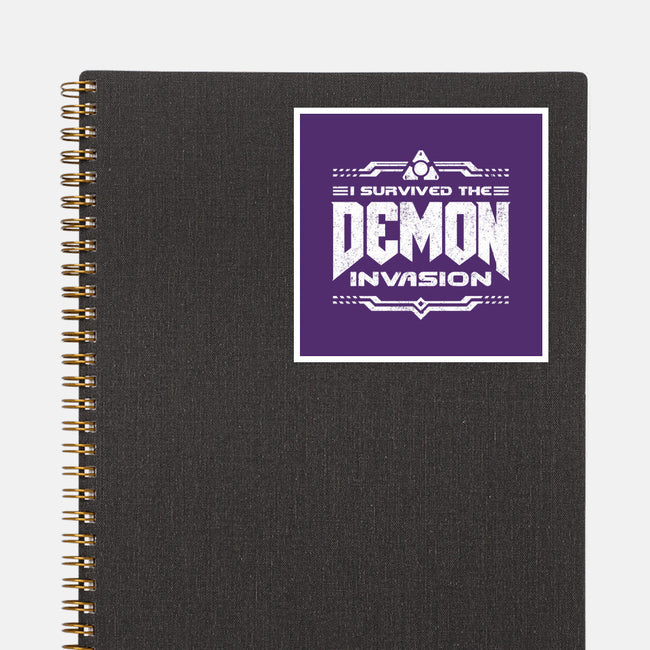 I Survived The Demon Incursion-None-Glossy-Sticker-demonigote