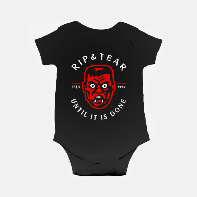 Until Its Done-Baby-Basic-Onesie-demonigote