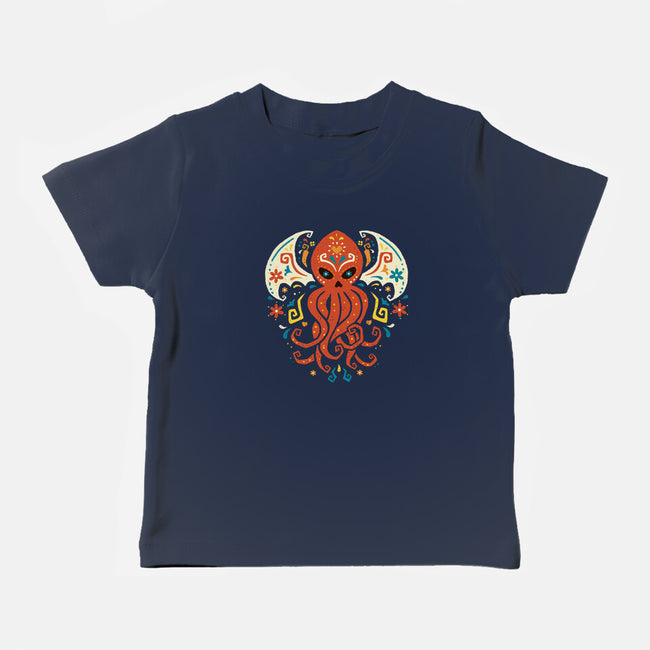 El Dia Del Cthulhu-Baby-Basic-Tee-Wenceslao A Romero