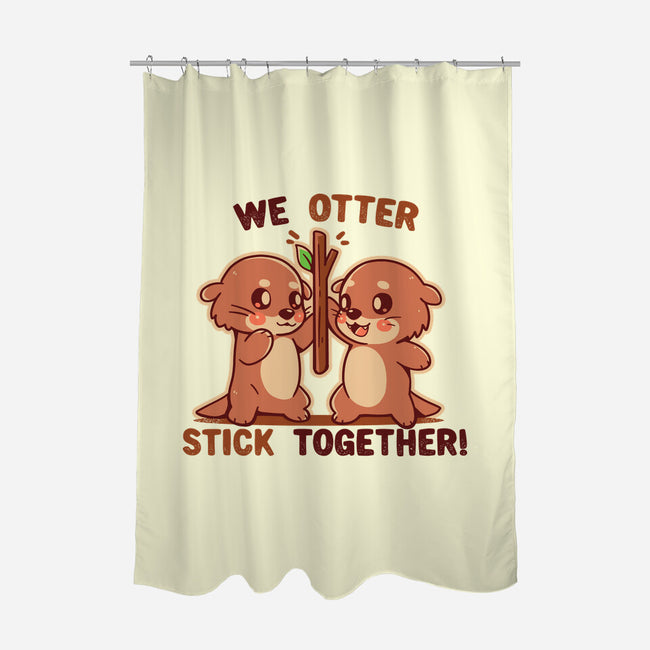 We Otter Stick Together-None-Polyester-Shower Curtain-TechraNova
