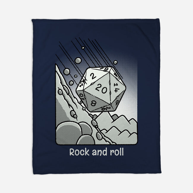 Rock N Roll-None-Fleece-Blanket-imisko