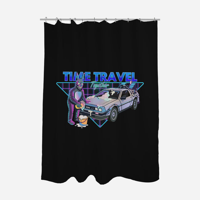 Time Travel Together-None-Polyester-Shower Curtain-Diego Gurgell