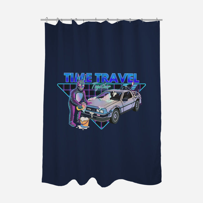 Time Travel Together-None-Polyester-Shower Curtain-Diego Gurgell