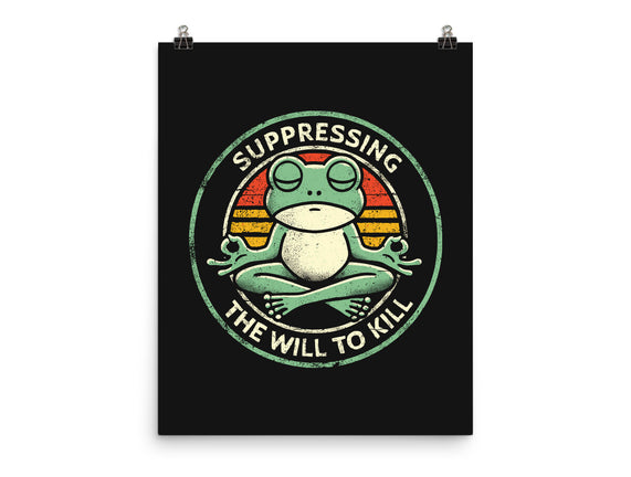 Suppressing The Will To Kill
