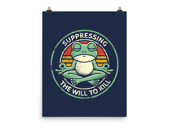 Suppressing The Will To Kill