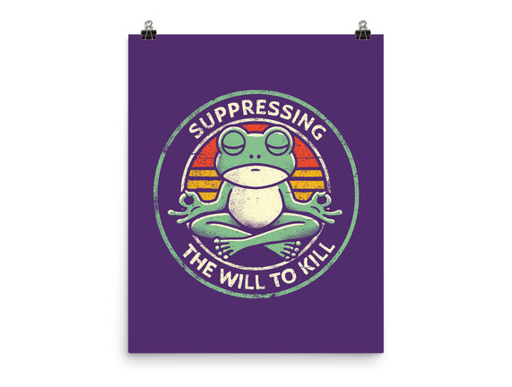 Suppressing The Will To Kill