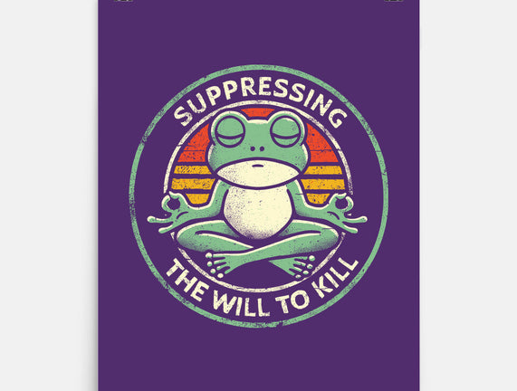 Suppressing The Will To Kill