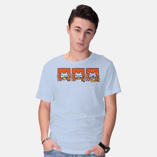 Hot Sauce Cat-Mens-Basic-Tee-Wenceslao A Romero