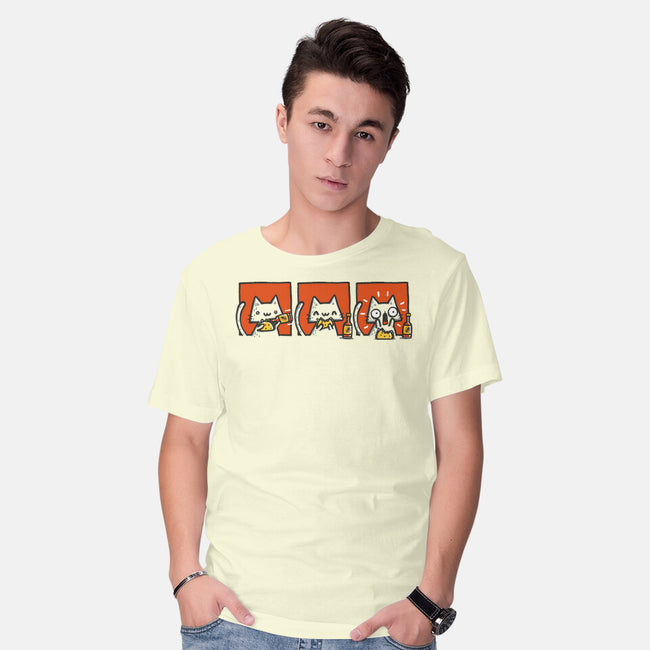 Hot Sauce Cat-Mens-Basic-Tee-Wenceslao A Romero
