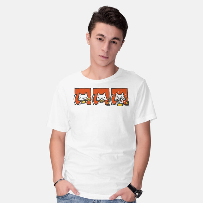 Hot Sauce Cat-Mens-Basic-Tee-Wenceslao A Romero