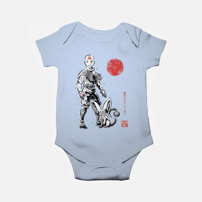 Air Bender Sumi-e-Baby-Basic-Onesie-Astrobot Invention