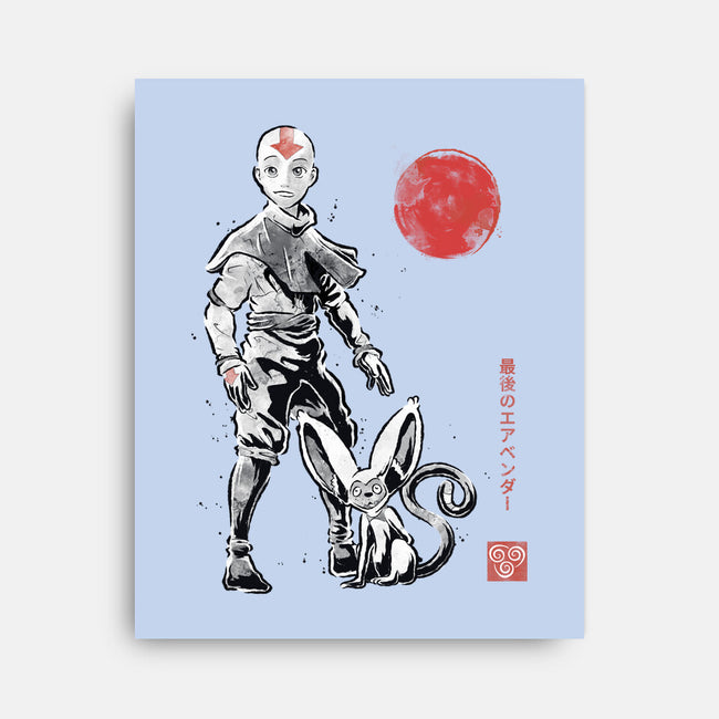 Air Bender Sumi-e-None-Stretched-Canvas-Astrobot Invention