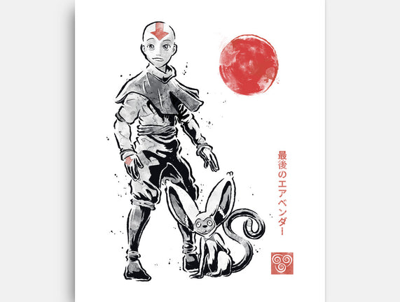 Air Bender Sumi-e