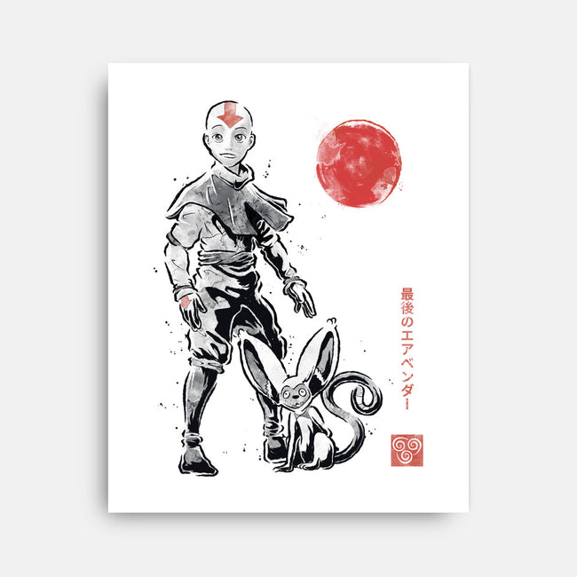 Air Bender Sumi-e-None-Stretched-Canvas-Astrobot Invention