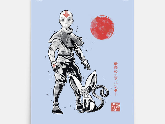 Air Bender Sumi-e