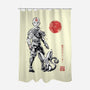 Air Bender Sumi-e-None-Polyester-Shower Curtain-Astrobot Invention